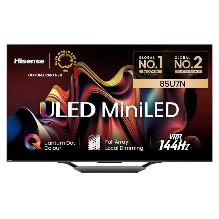 HISENSE 4K ULED Mini LED 스마트TV, 215cm(85인치), 85U7N, 스탠드형, 방문설치