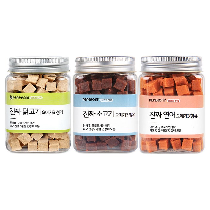 페페로니 강아지 진짜 오메가3 간식 세트 페페로니 강아지 진짜 오메가3 간식 세트