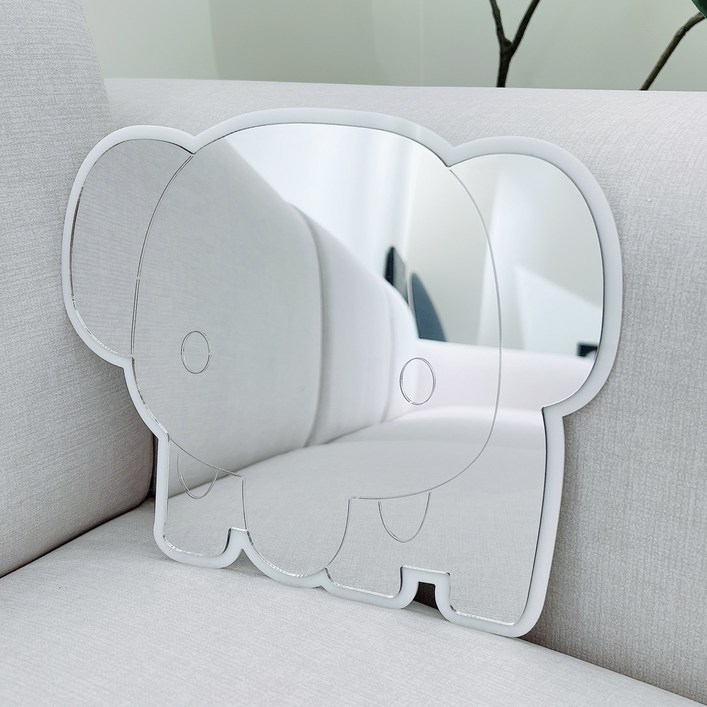 마드 부착식 일반 캐릭터 아크릴거울, 아기 코끼리