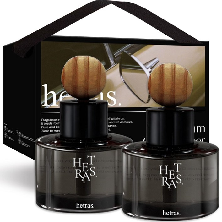 헤트라스 차량용 디퓨저 60ml x 2p 리본끈 선물세트