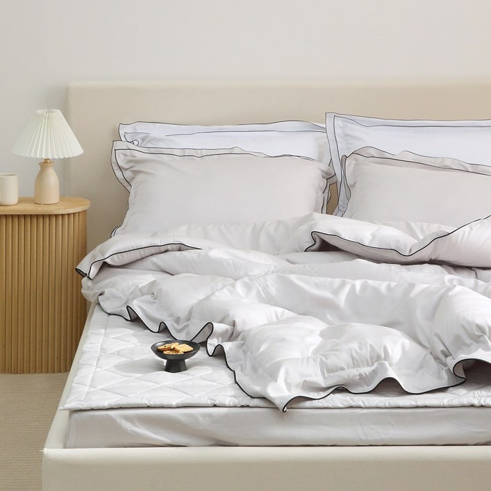 플로라침구 모달프렌치 코튼 사계절 차렵이불 세트