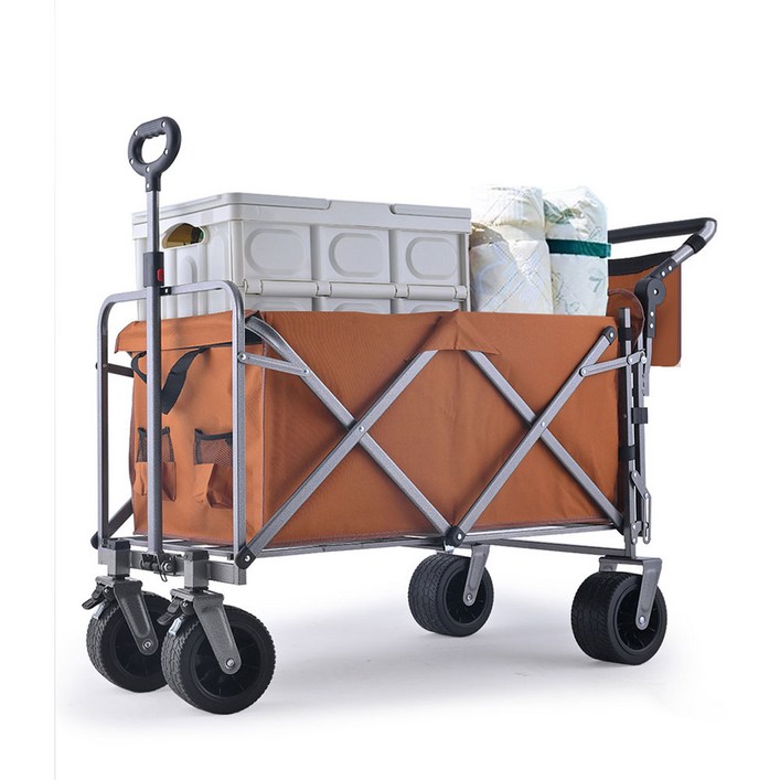 초대형 푸시 캠핑 웨건 300L 뒷문개방 카트