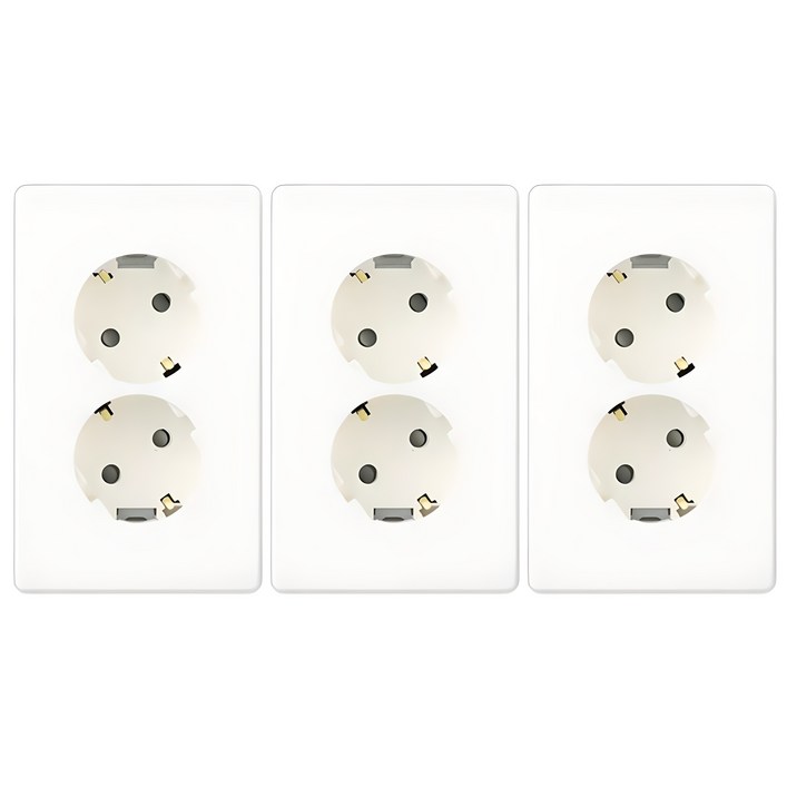 진흥전기 V시리즈 2구 콘센트, 3개