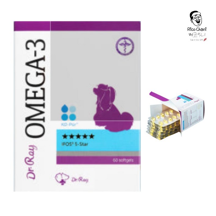 리코차니몰 닥터레이 오메가3 강아지 영양제