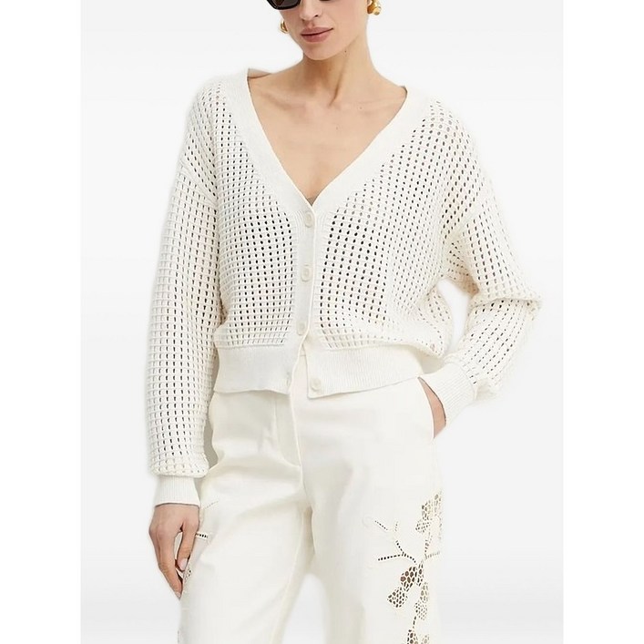 게스 오픈 니트 가디건