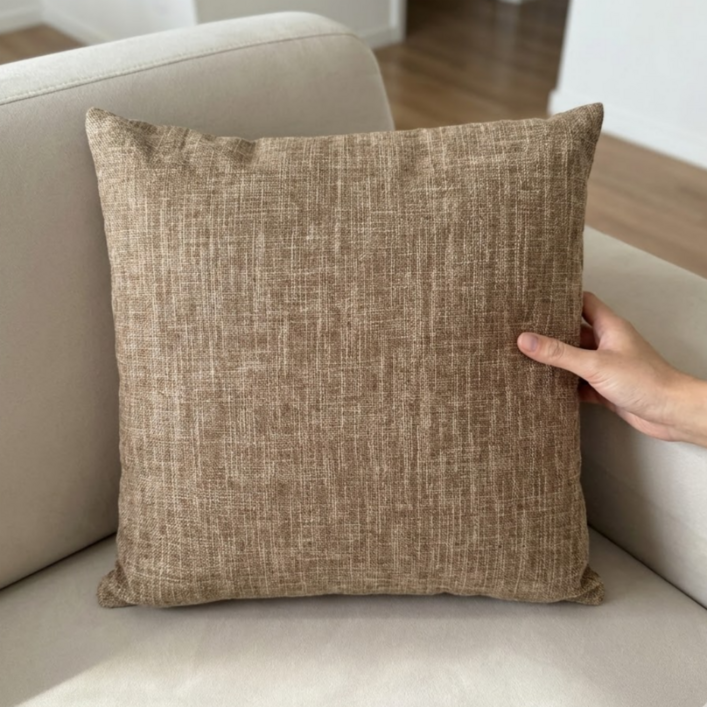 허그홈 린넨 소파 쿠션 솜포함