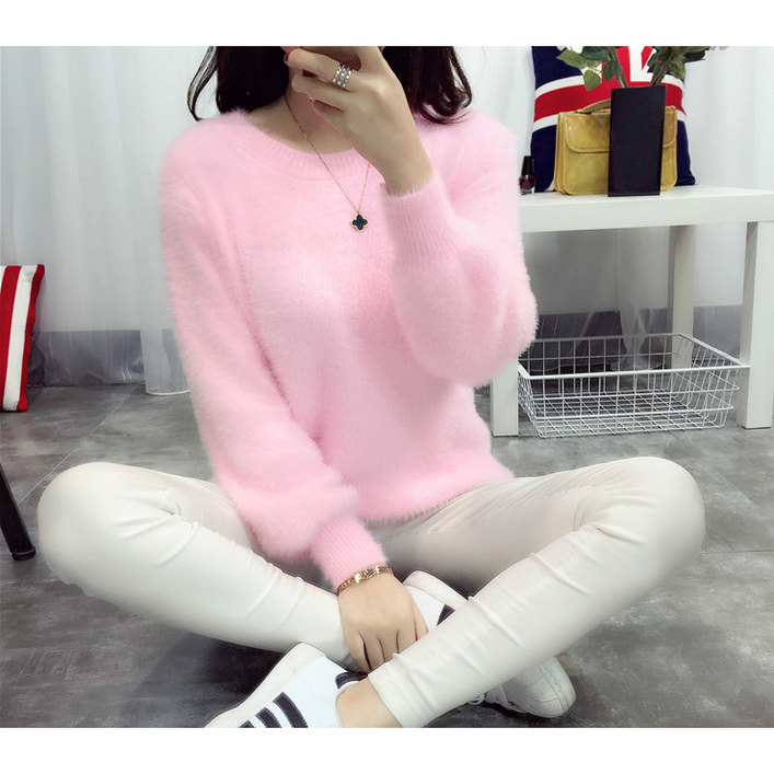 체인지쉬 change she 여성 부들부들 앙고라 촉감 니트