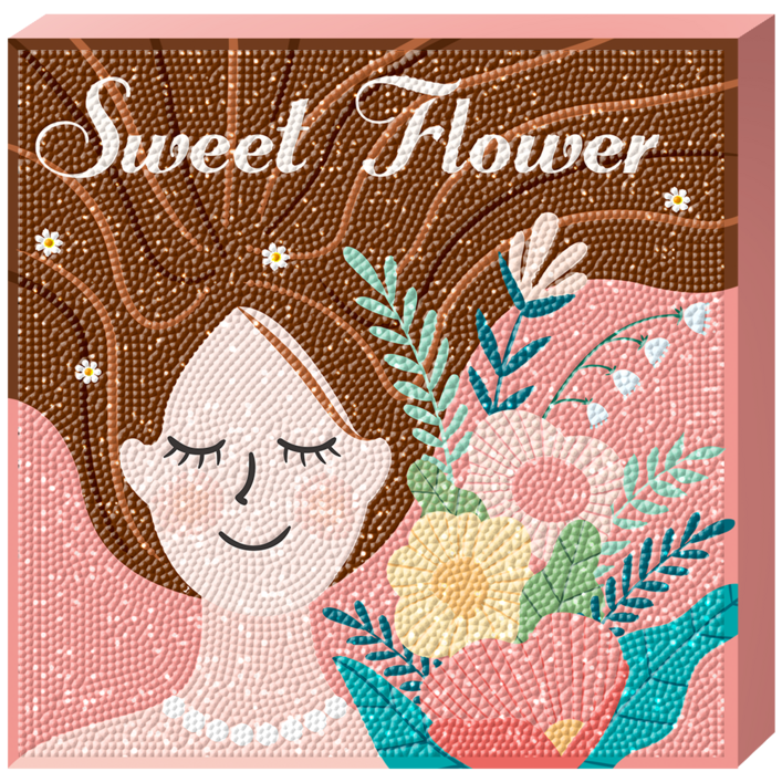 DIY 보석십자수 큐빅페인팅 스윗 플라워 25x25 (BS25-006)