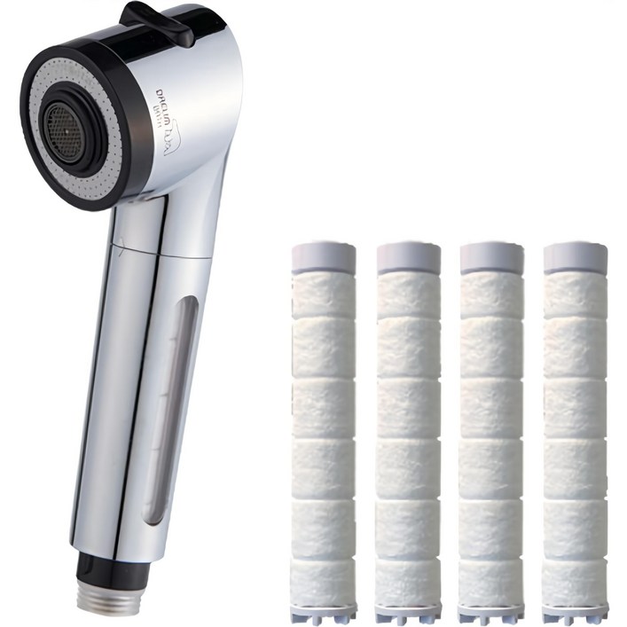 대림바스 디클린 수압상승 주방용헤드 수전 크롬에디션  리필필터 4p 세트