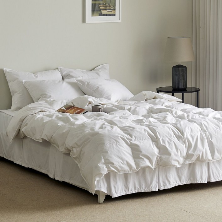 바운티풀 시그니처 스탠다드 호텔이불 SS, Q, K 사계절용간절기용 구스이불, 화이트