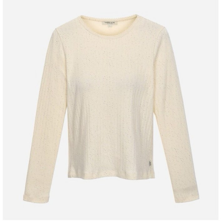 [써스데이아일랜드](T256MTS145W)레이스 트리밍 티셔츠