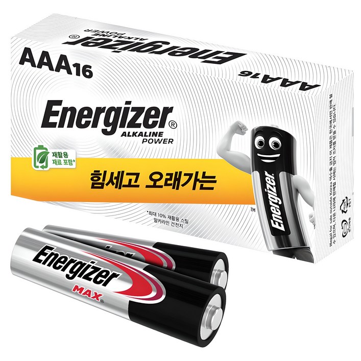 에너자이저 알카라인 AAA 건전지, 18개입, 1개 에너자이저 알카라인 AAA 건전지, 18개입, 1개