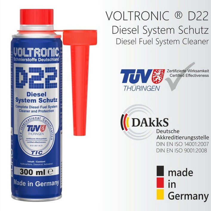 독일 볼트로닉 D22 디젤 연료첨가제 DPF크리너 EGR 인젝터 매연감소 수입차 국산차 (D22,  G20 선택가)