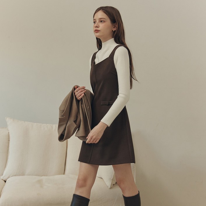 제로스트릿2컬러 코코아 미니 원피스 COCOA MINI ONEPIECE