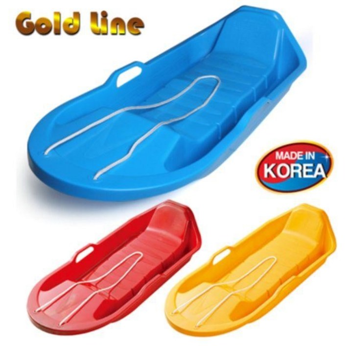 골드라인 눈썰매 2인용 레드 블루