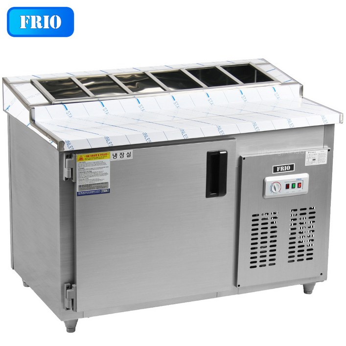 FRIO 프리오 업소용냉장고 김밥냉장고 6구냉장고 1200700800 올냉장 메탈재질 아나로그 컨트롤러