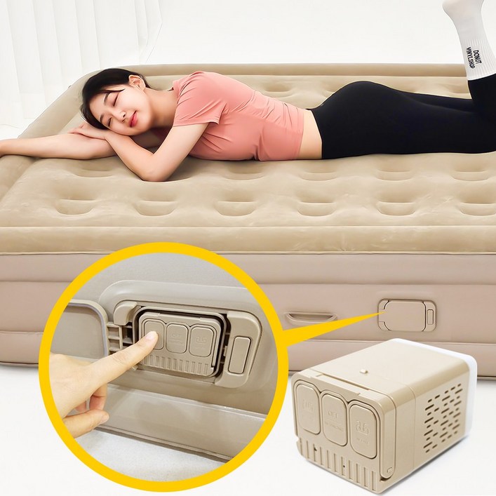 이고웰 4세대 자동펌프 내장형 높이40cm 휴대용 캠핑 에어매트 이고웰 4세대 자동펌프 내장형 높이40cm 휴대용 캠핑 에어매트