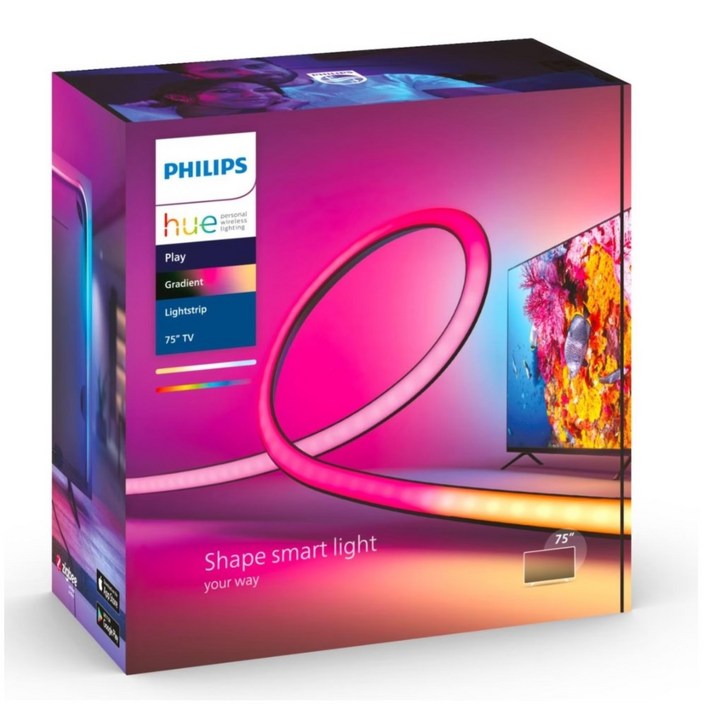 필립스 휴 플레이 그라디언트 조명 75 인치 Philips Hue Play 홈 시네마