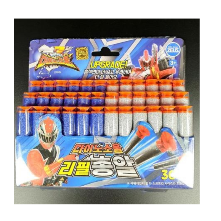 8000다이노소올 리필 총알36pcs, 혼합색상, 36개