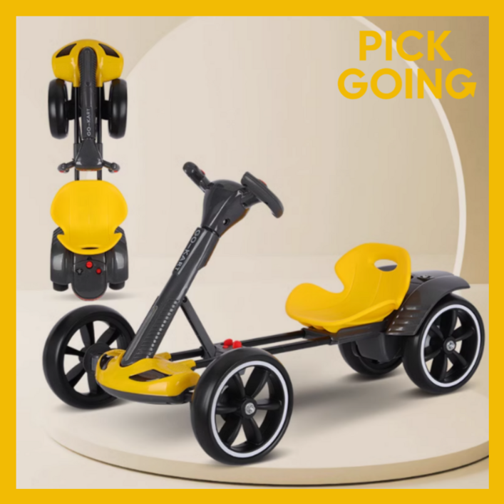 픽고잉(PickGoing) 리모컨 접이식 씽씽 고카트 1인용 전동차 리모콘 소형 카트 전동 루지 폴딩 드리프트 성인 접이식카트 경주 야외용 공원 레이싱카