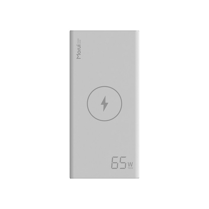 모루이 TL Pro PD 65W 무선충전 초고속 대용량 보조배터리, 화이트, TL40 PRO 40000mAh