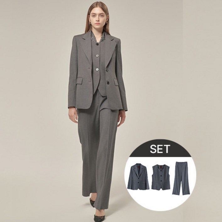 스테파넬 24FW 수트 셋업 3PCS 세트 런칭 가격 139,900원