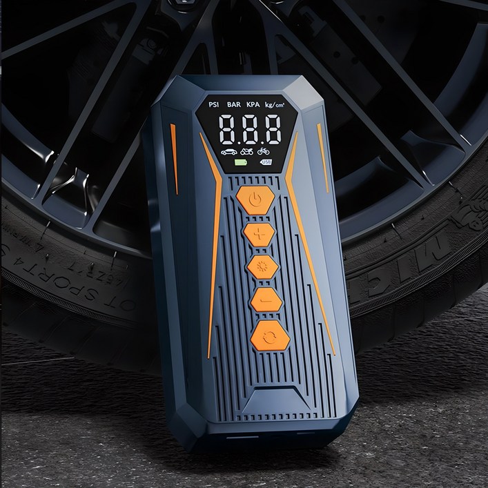 KORELAN 휴대용 무선 타이어 공기압 주입기 6000mAh 다용도 올인원 에어펌프 압력 모니터링보조배터리led손전등 KORELAN 휴대용 무선 타이어 공기압 주입기 6000mAh 다용도 올인원 에어펌프 압력 모니터링보조배터리led손전등