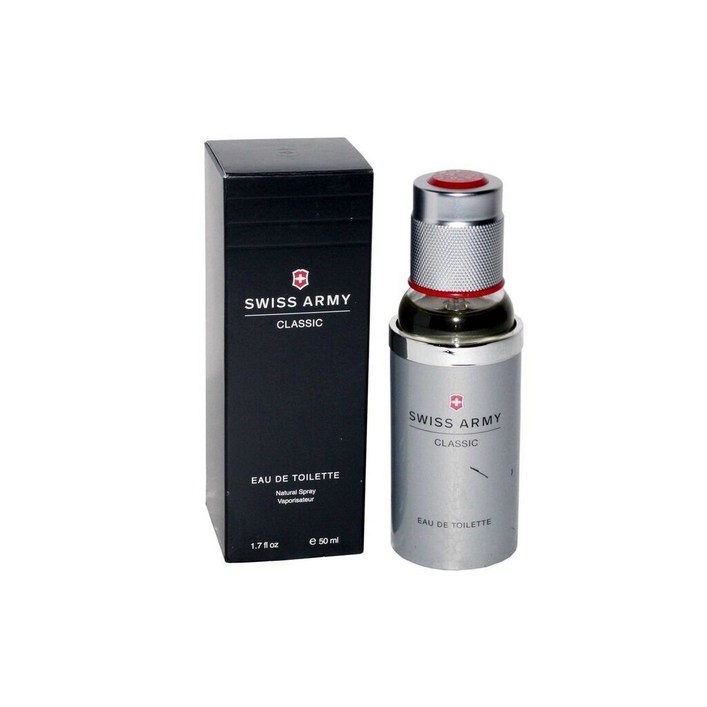 Swiss Army 7640131391610 오래가는 향수 빅토리녹스의 스위스 아미 클래식 남성용 50ml 오 드 투일렛 스프레이