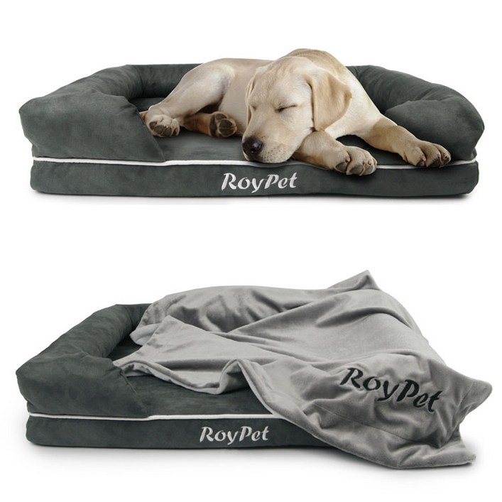 로이펫 메모리폼 강아지방석 Large75cm x 60cm 애견침대 쿠션 방석