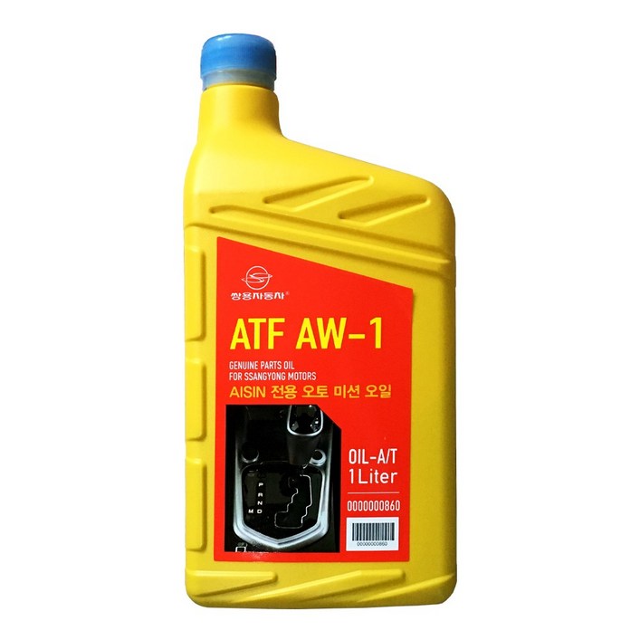 쌍용순정 ATF AW1 아이신6단 오토미션오일 1L 0000000860, 1개, 쌍용순정 ATF AW1 아이신6단 1L