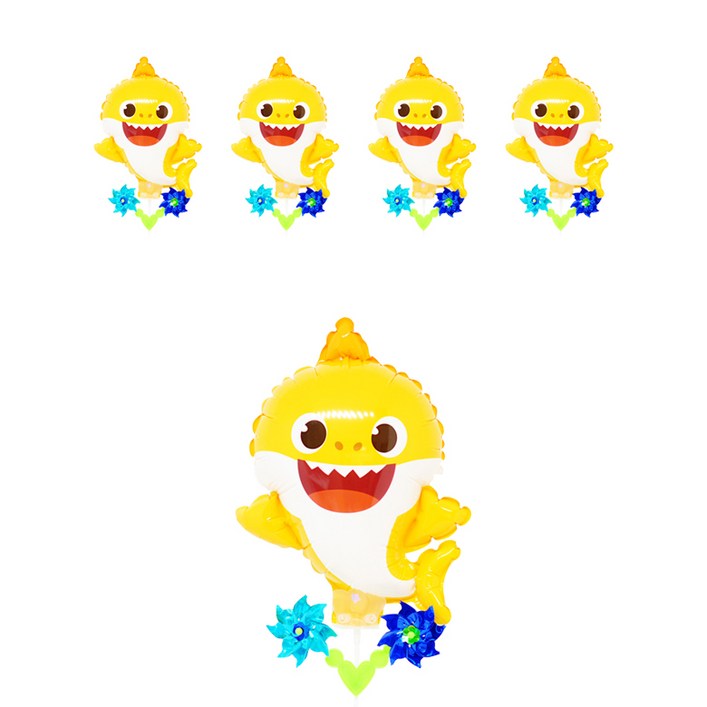 캐릭터 바람개비풍선 핑크퐁 아기상어