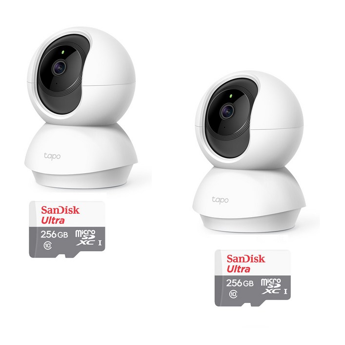 1+1 총2대 티피링크Tapo C210 300만화소 360도회전 실내무선카메라 홈CCTV 야간흑백전환, 2개