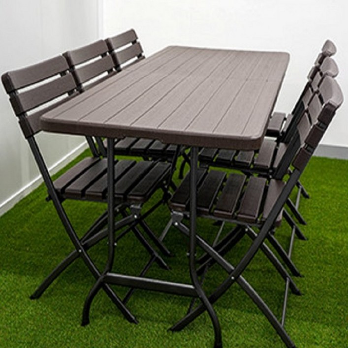 브로몰딩 접이식 일자형 폴딩 테이블 1200 1800 가판대 이동식 플라스틱 책상 의자 다이소 코스트코 이케아, 2.브로몰딩 접이식 의자 - 쇼핑앤샵