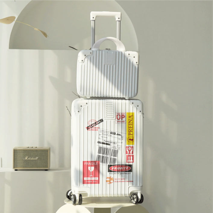 쓰리오브어스 감각적인 51cm 기내용 캐리어  레디백 세트