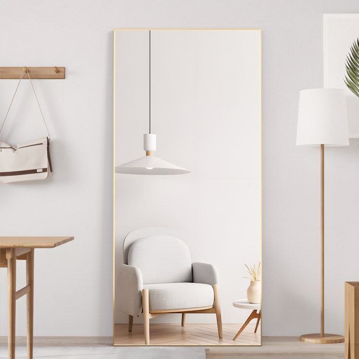 Brendayia 전신거울 1650x600mm 초대형 사이즈 전신거울 벽걸이 현관거울 스탠드 전신거울 침실 욕실 거실 탈의실