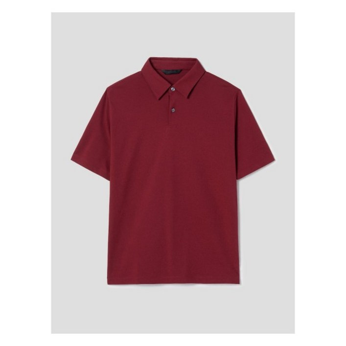 로가디스 로가디스  SMART 4有  면 혼방 피케 기본 칼라넥 반팔 티셔츠 - 레드 (RY3342PL26)