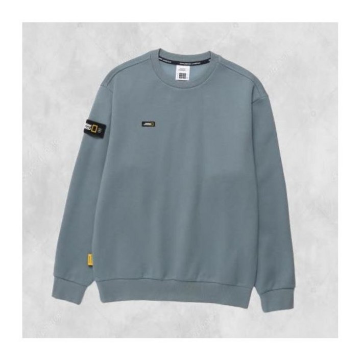 NATIONALGEOGRAPHIC N244USW920 루코스 백면 로고 그래픽 맨투맨 STEEL BLUE 227585 FE4401912-E2B