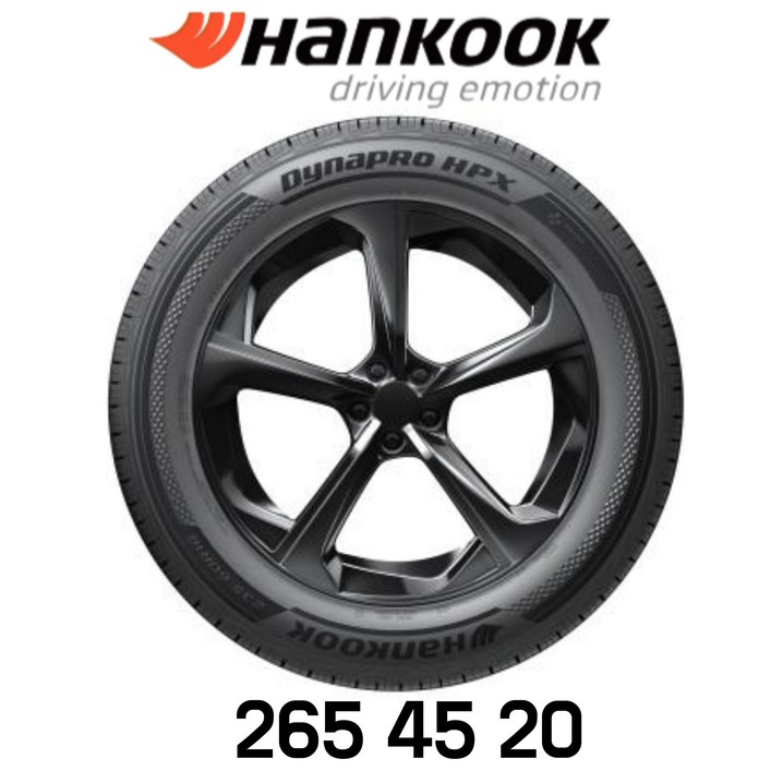 한국타이어265 45 20 범타이어 다이나프로 HPX 2654520 RA43 GV80 제네시스 수입차 SUV, 1개, 장착 미포함