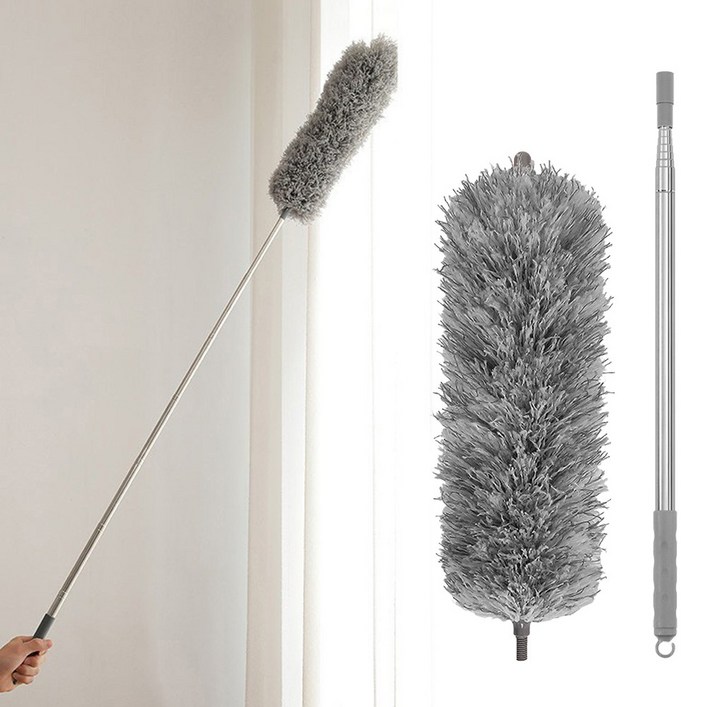 아뜰라임화이트 다용도 틈새 먼지제거 길이조절 롱 먼지털이개