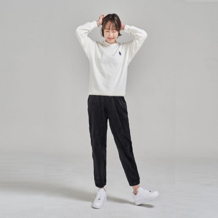 나타났다 코듀로이 스판 밴딩 기모 조거 바지