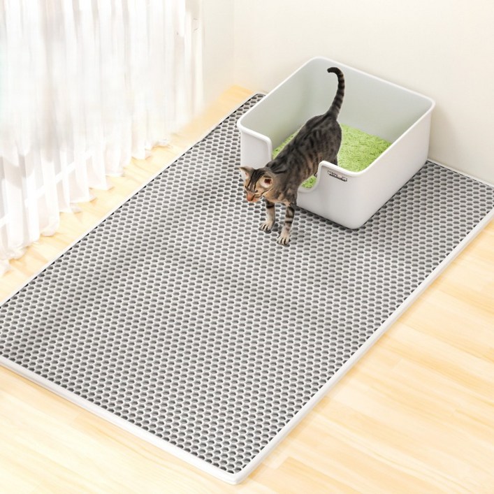 Shipshape 고양이 사막화 방지 화장실 벌집모양 모래매트 12070cm EVA재료