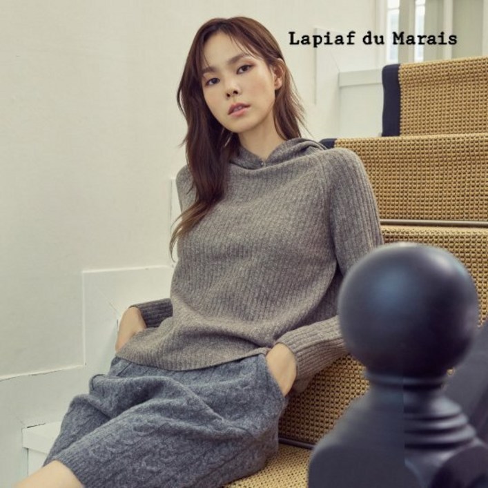 라삐아프 24FW 데일리 리브드 후드 니트 3종 런칭 가격 79,900원