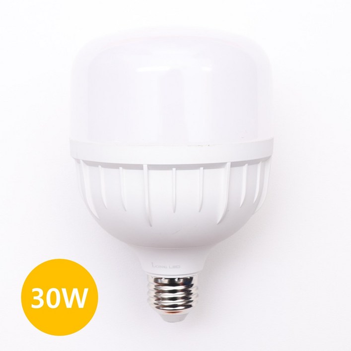 LONG 고용량 전구 LED 30W e26, 14개, 전구색