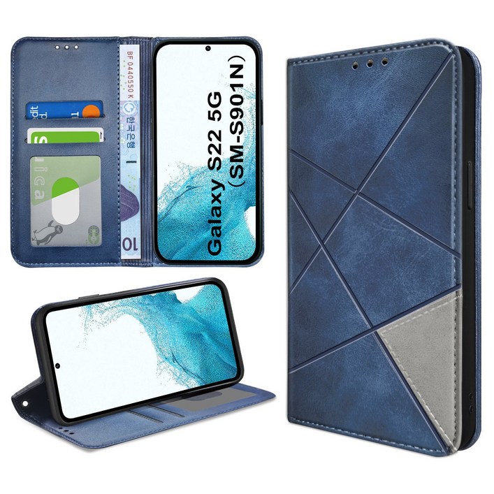 아칸크 삼성 갤럭시 S22 SMS901N 다이어리 지갑 휴대폰 케이스