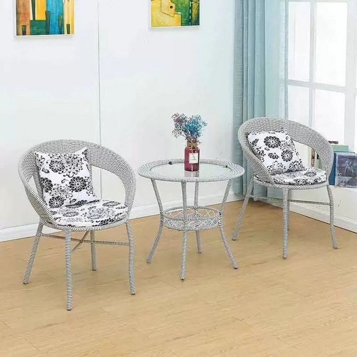 의자 세트 발코니 티테이블 카페 2인용 베란다 테라스