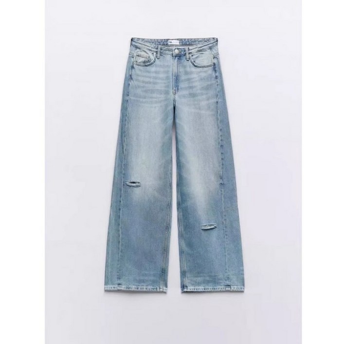 ZARA 여자 신상 와이드핏 청바지 캐주얼 데님팬츠 3Y1007 ZARA 여자 신상 와이드핏 청바지 캐주얼 데님팬츠 3Y1007