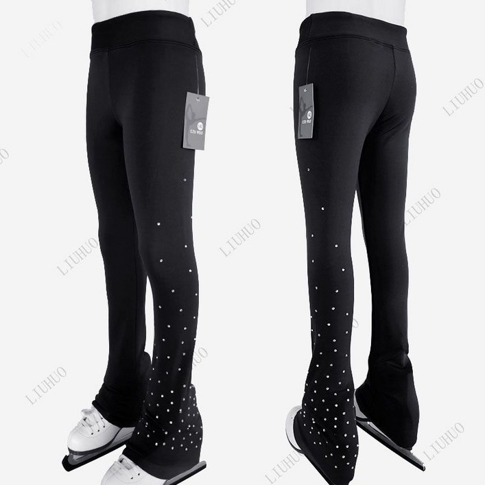 피겨 연습복 큐빅 훈련 피겨연습복 기모 피겨스케이트 바지 여아 훈련복 방수