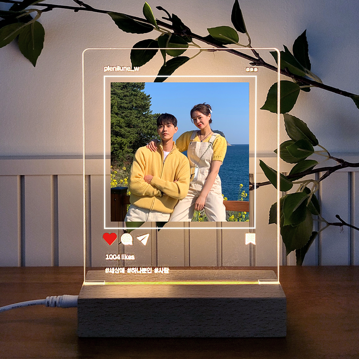 선진몰 인스타 무드등 주문제작 집들이 선물 m900 밝기조절 터치형 기본포장, 인스타그램st