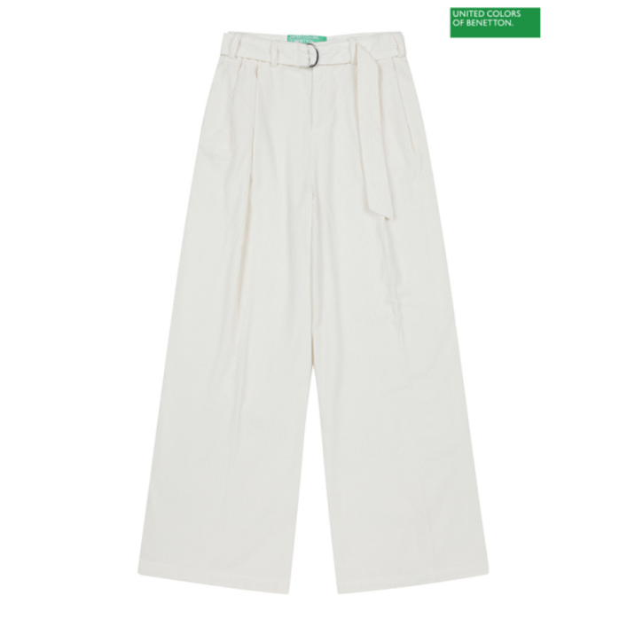 국내매장 정품 베네통 Belt corduroy pants 2F 46CJDF02O 10R 642521
