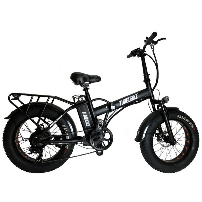 미니벨로 접이식 팻바이크 전기자전거 4.0 고성능 48V 20AH 대용량 출퇴근 자전거, 알루미늄, 블랙